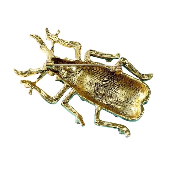 Crystal Beetle Brooch: Sparkle with Nature's Beauty ✨ - Picture 2 of 2